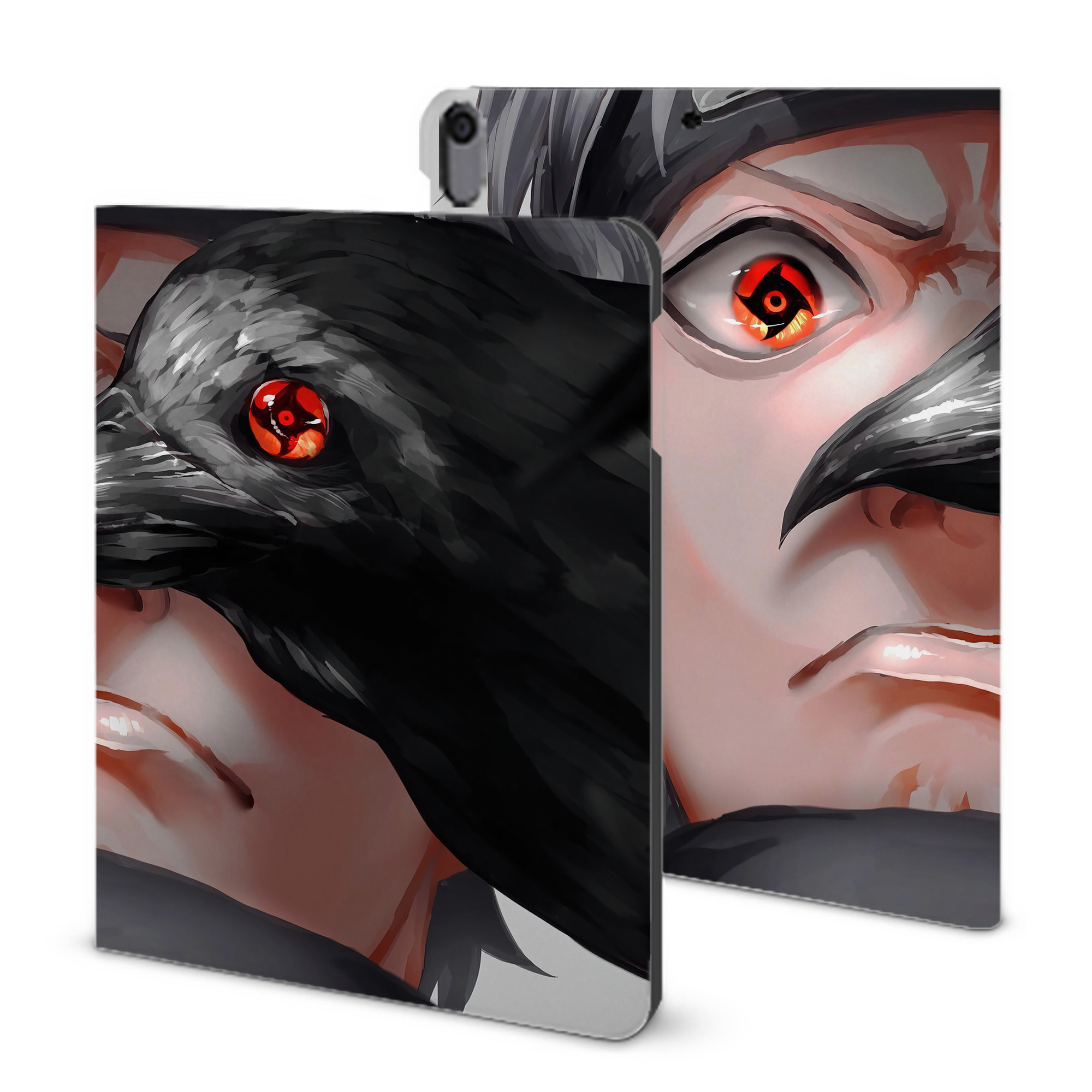 （画像用） NARUTO -ナルト- NARUTO -ナルト- 疾風伝 IPad ケース ブック型 PUレザー TPU 耐衝撃 軽量 薄型 ペン収納なし 全面保護 IPad 各モデル対応